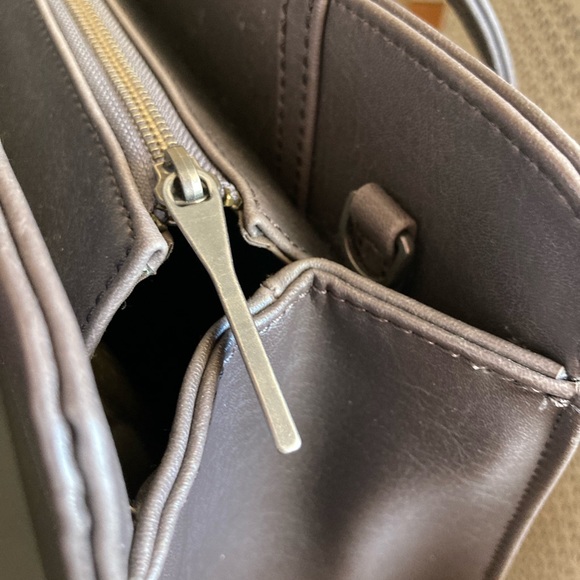 Matt & Nat Immaculate Vegan Leather Tote bag - dark smoke gray - Picture 9 of 10